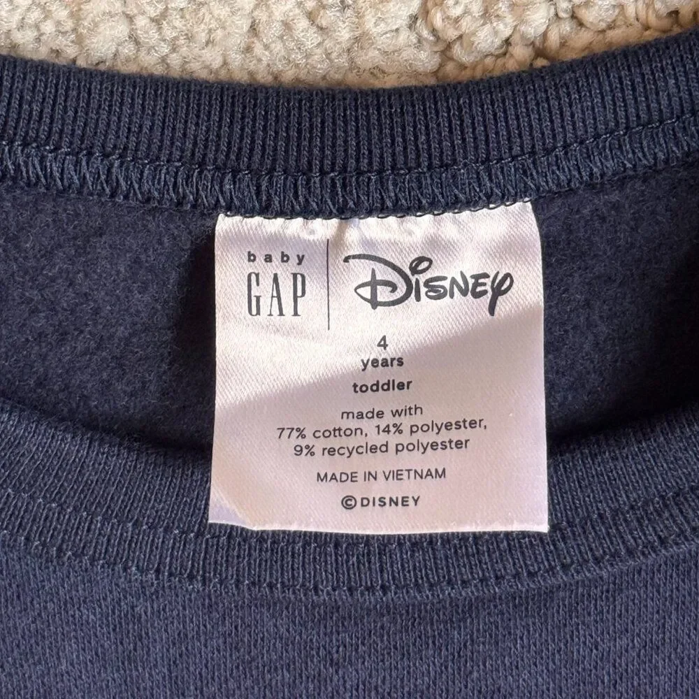 babyGap Disney Mickey Mouse Crew Sweater Top Boy/Girl 4T Toddler